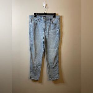 J. Crew High-Rise Classic Vintage Jean Light Wash Straight Leg All-Day Stretch